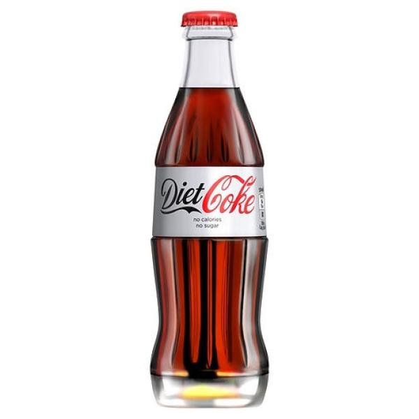Diet Coke glass Bottles 24 x 330ml Case